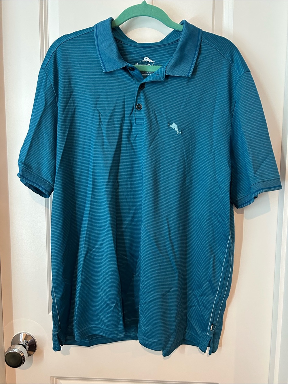 Tommy Bahama Blue Striped Polo